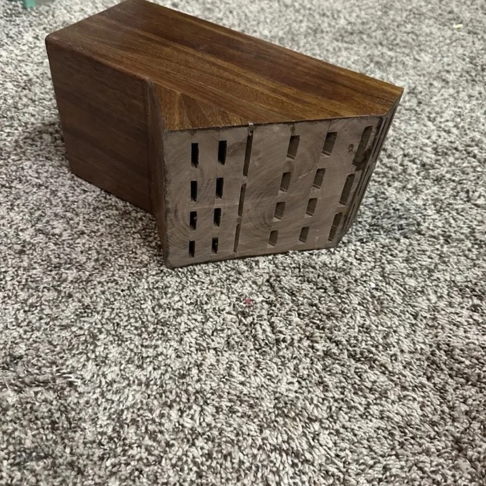 Handmade Wooden Knife Block